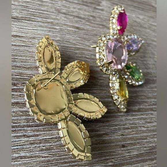 Multicolor flower earring N326 - Picture 5 of 5